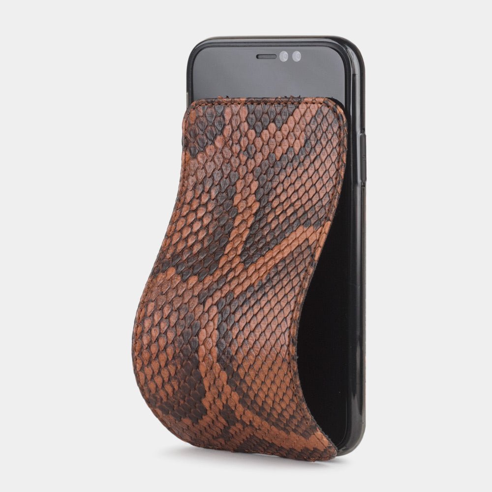 Leather Case iPhone XR Python Leather Gold | Marcel Robert - 0