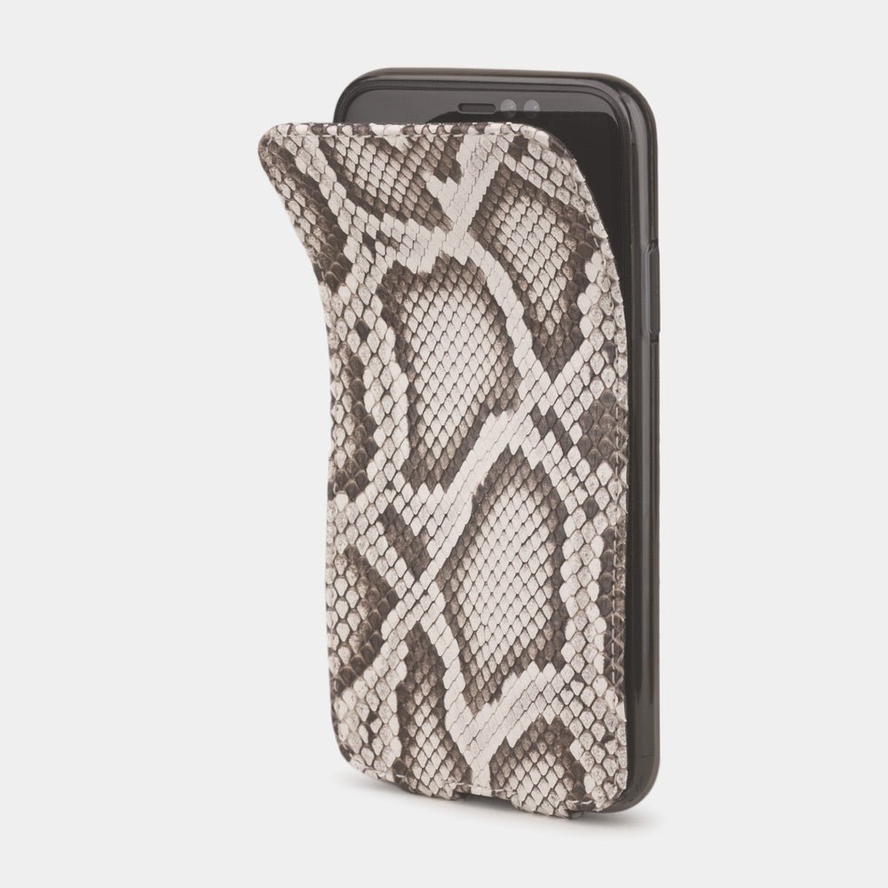 Natural Python Leather Case iPhone XR | Marcel Robert - 1