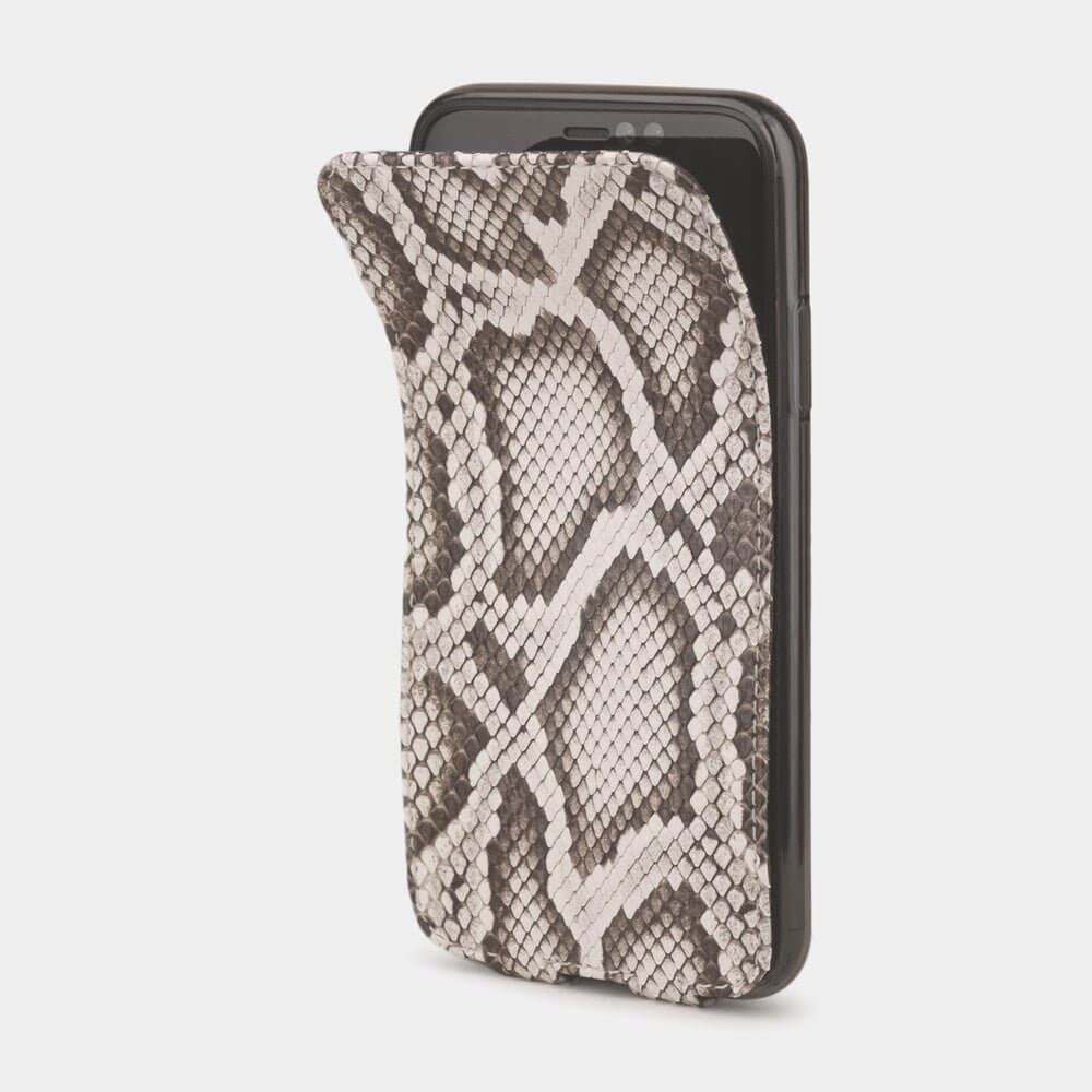 Natural Python Leather Case iPhone XR | Marcel Robert - 1