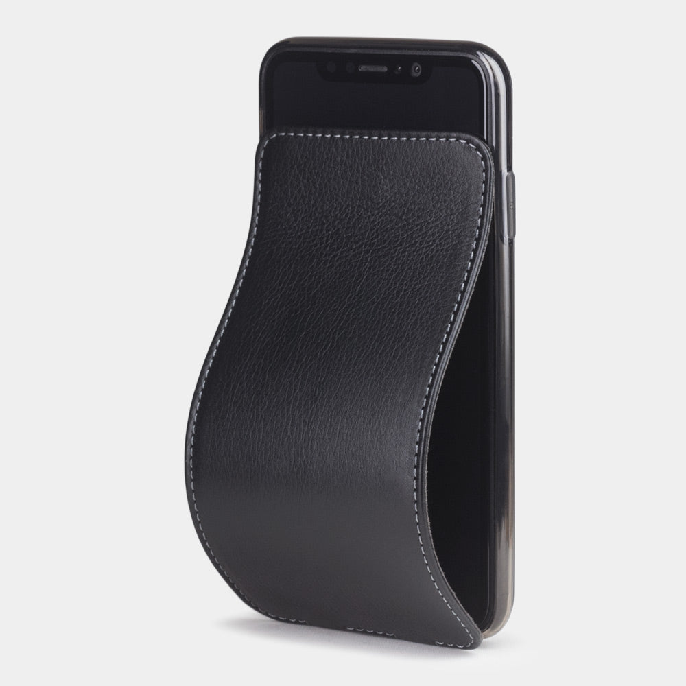 Natural Leather Case iPhone XS Max Black | Marcel Robert - 0
