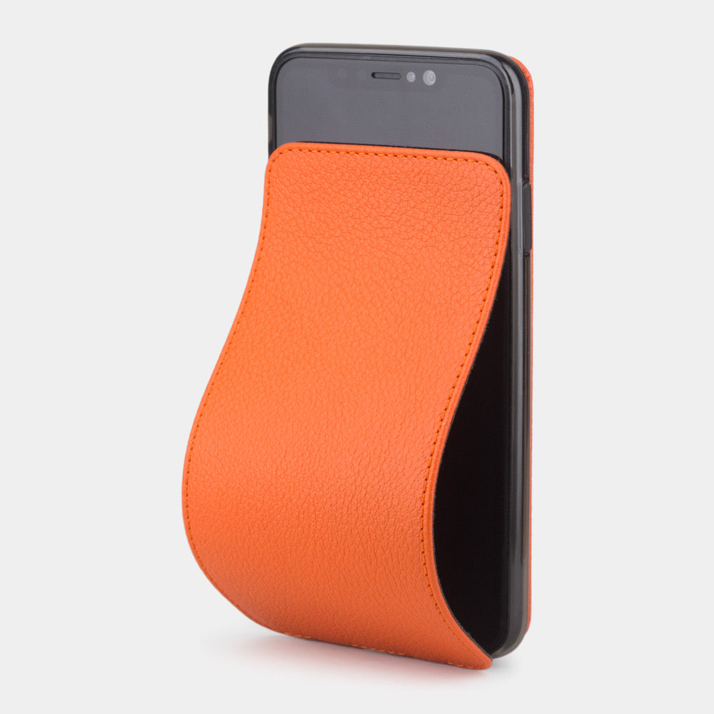 Premium Leather Case iPhone XS Max Orange | Marcel Robert - 0