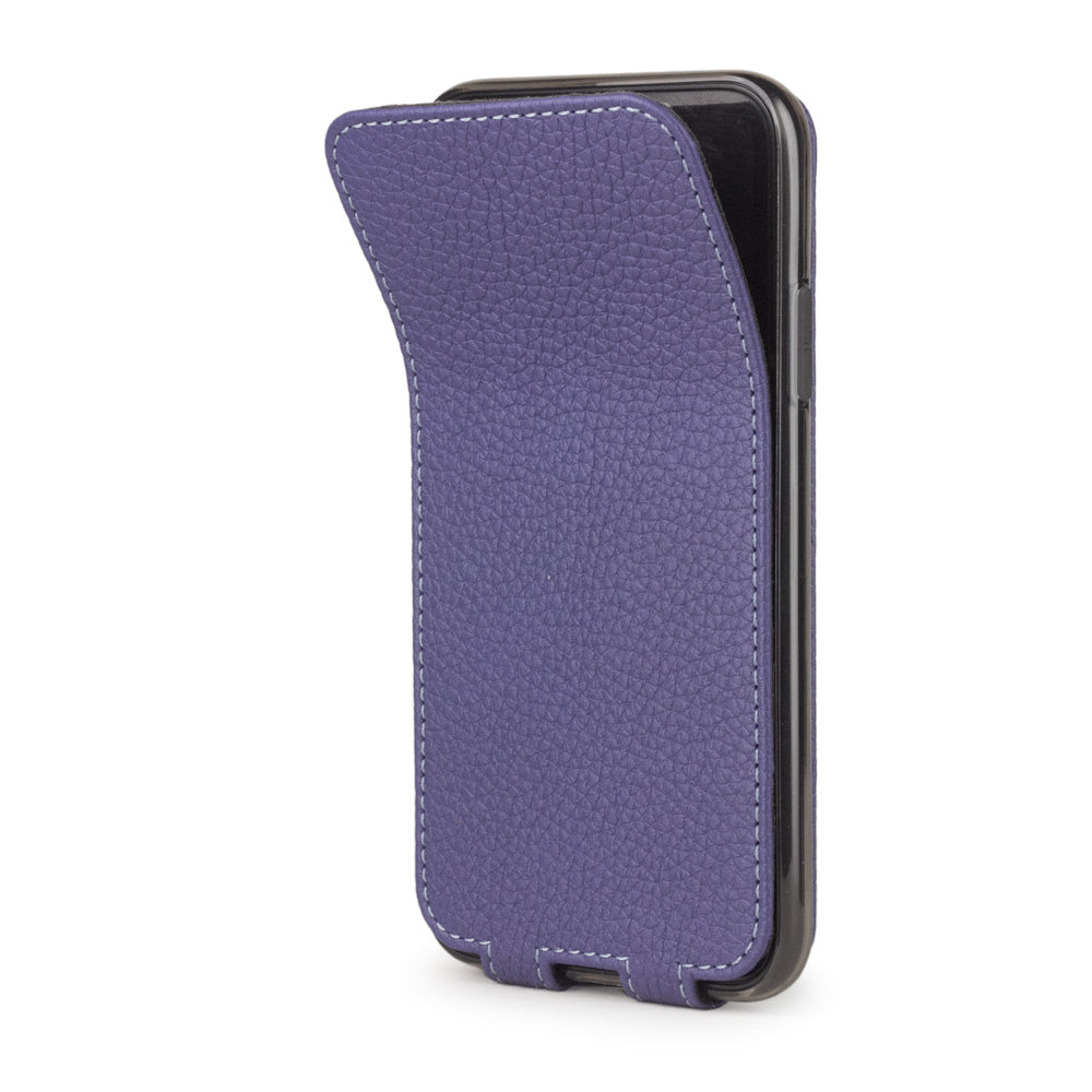 Premium Leather Case iPhone X/XS Purple | Marcel Robert - 1