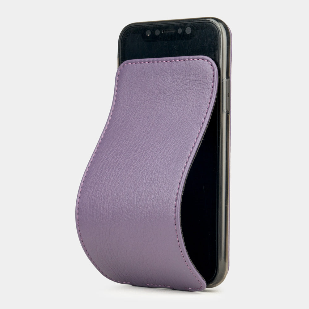 Violet Leather iPhone X Case