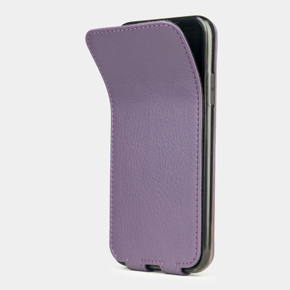 Violet Leather iPhone X Case