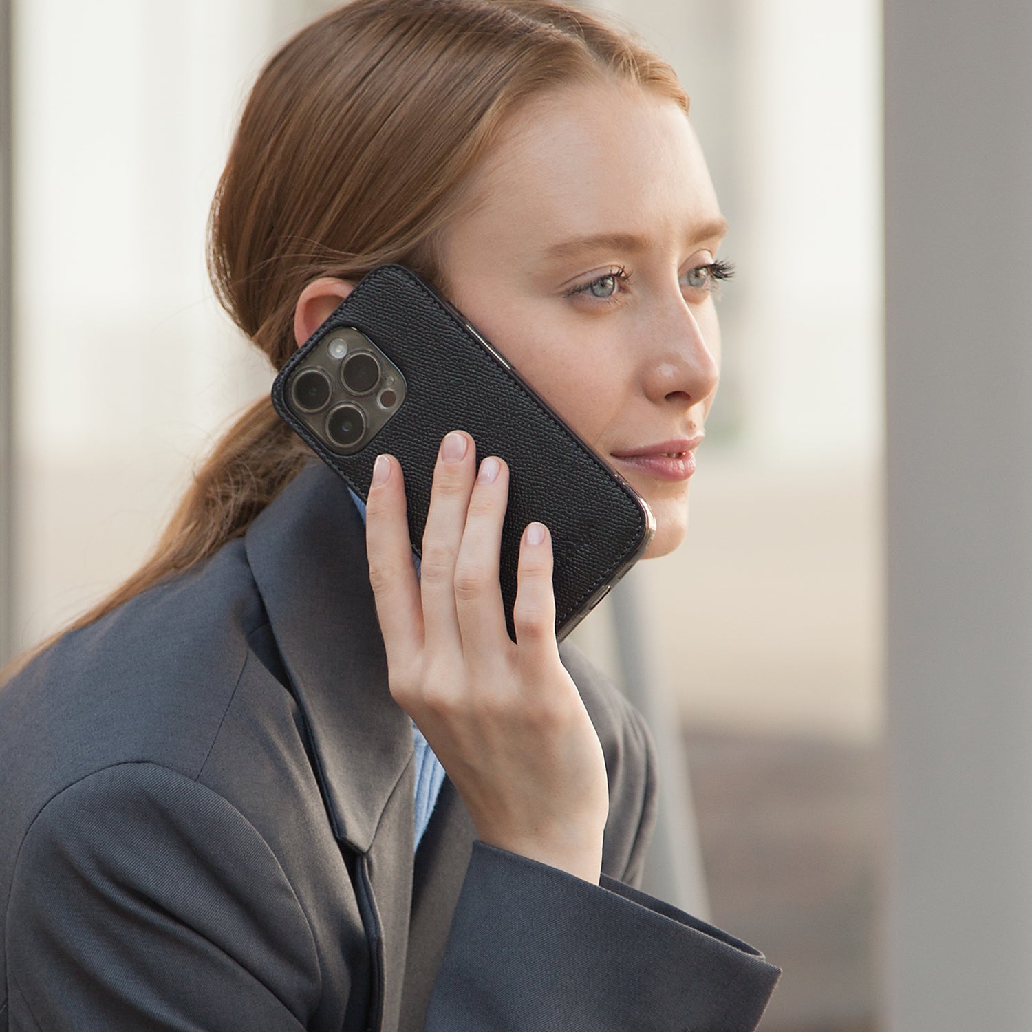 iPhone 15 Black Saffiano Cover Case β MagSafe