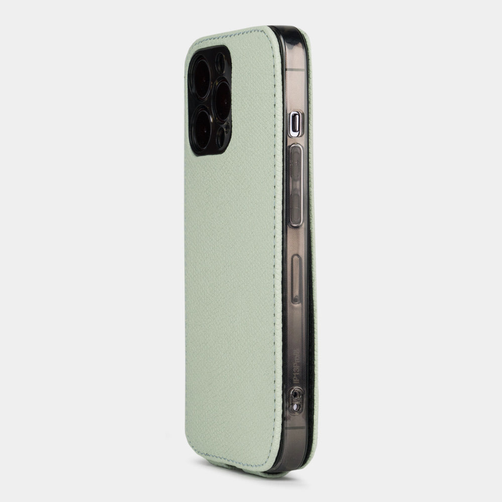 iPhone 15 Green Calfskin MagSafe Case – Flip