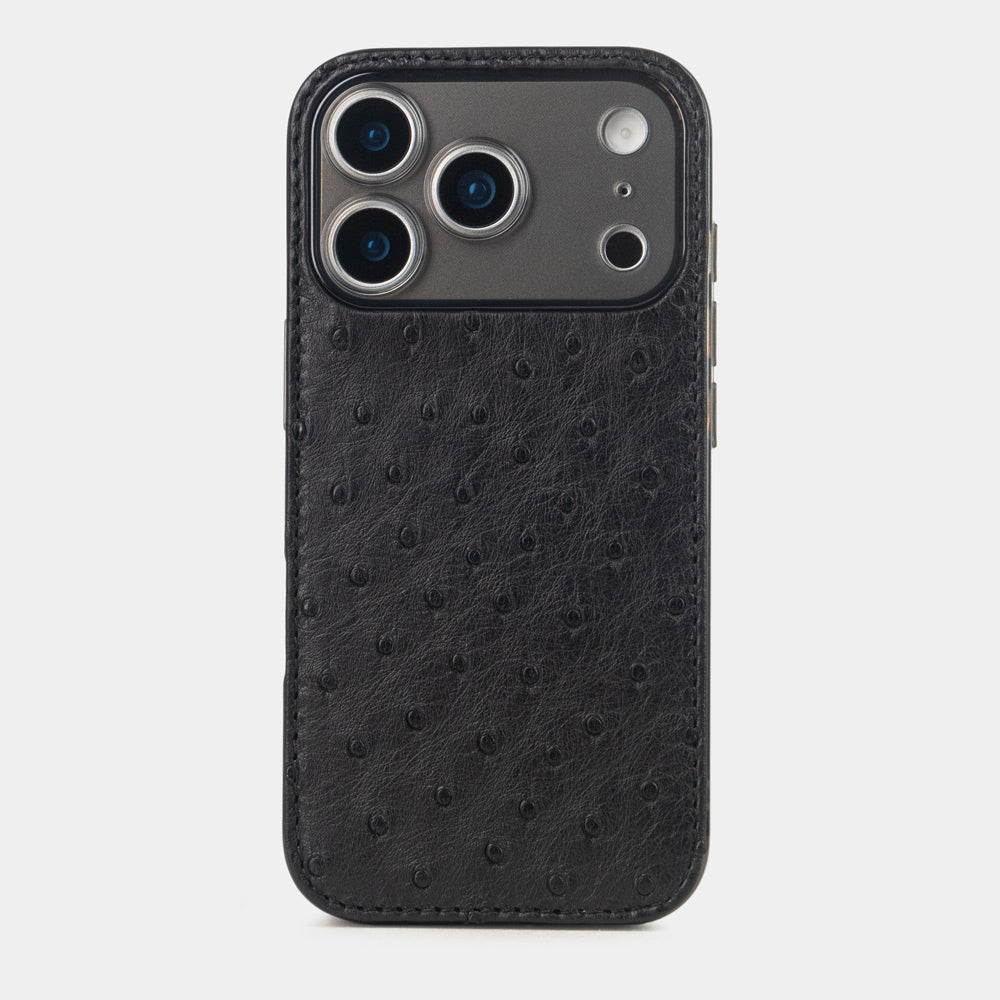 Cover case iPhone 17 Pro ostrich black