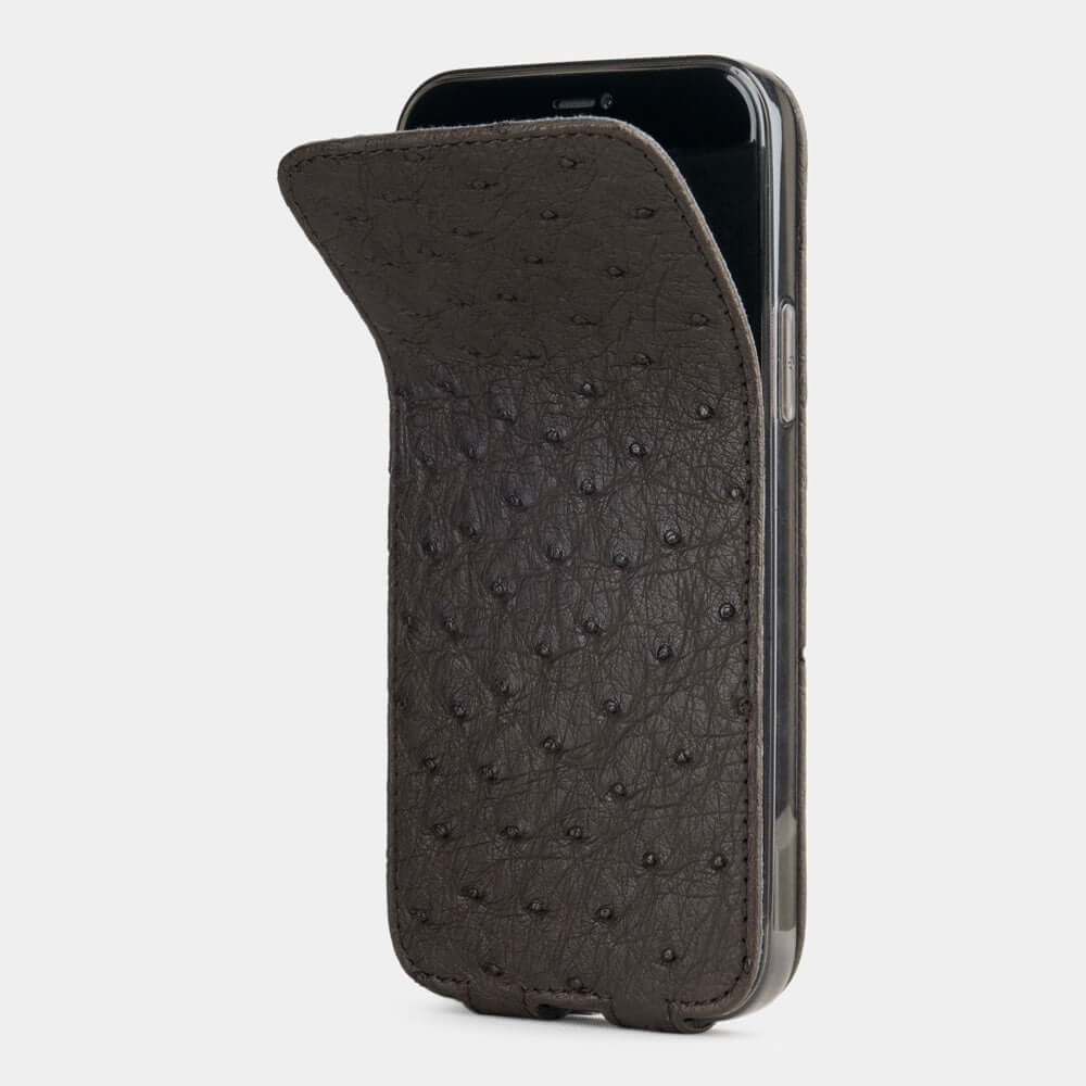 case iPhone 12 Pro ostrich brown | Marcel Robert