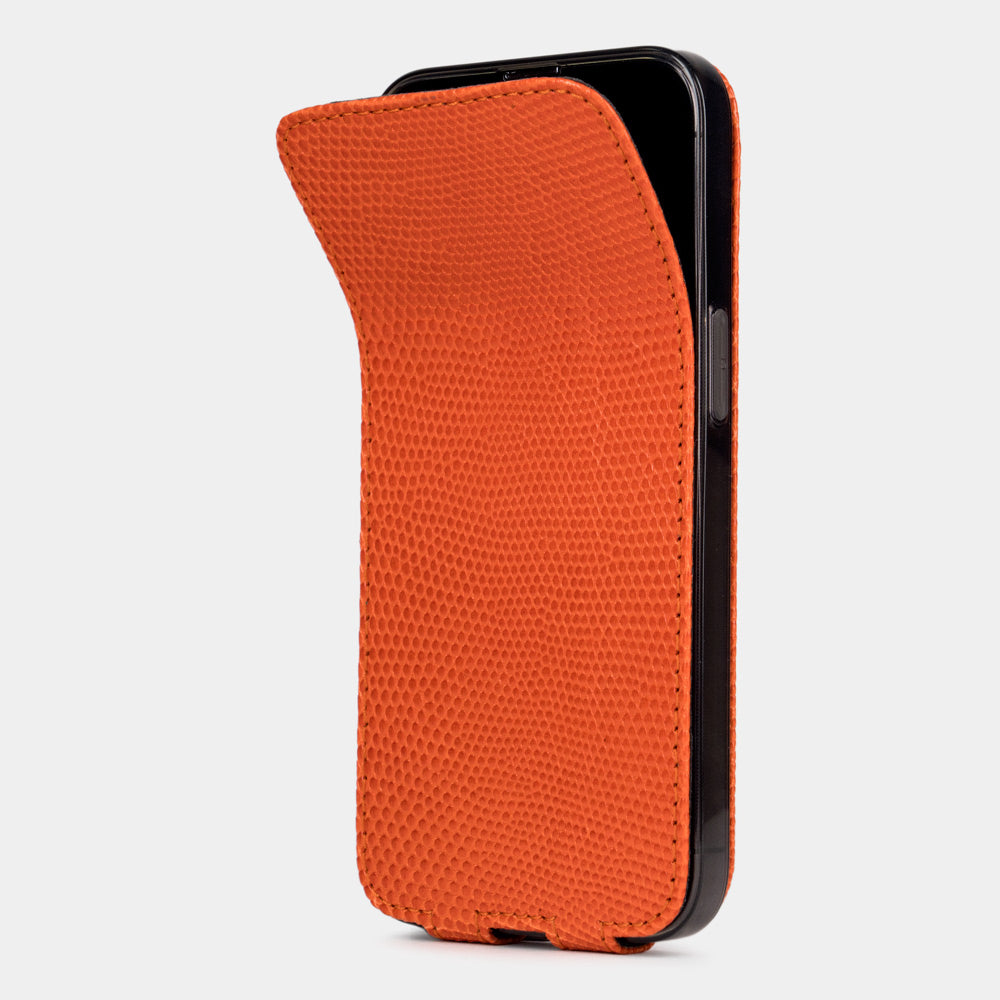 case iPhone 13 pro lizard orange