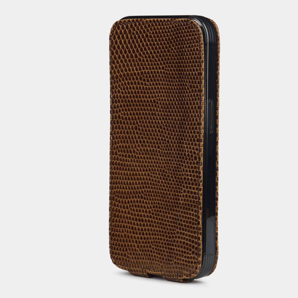 iPhone 14 pro max case lizard brown