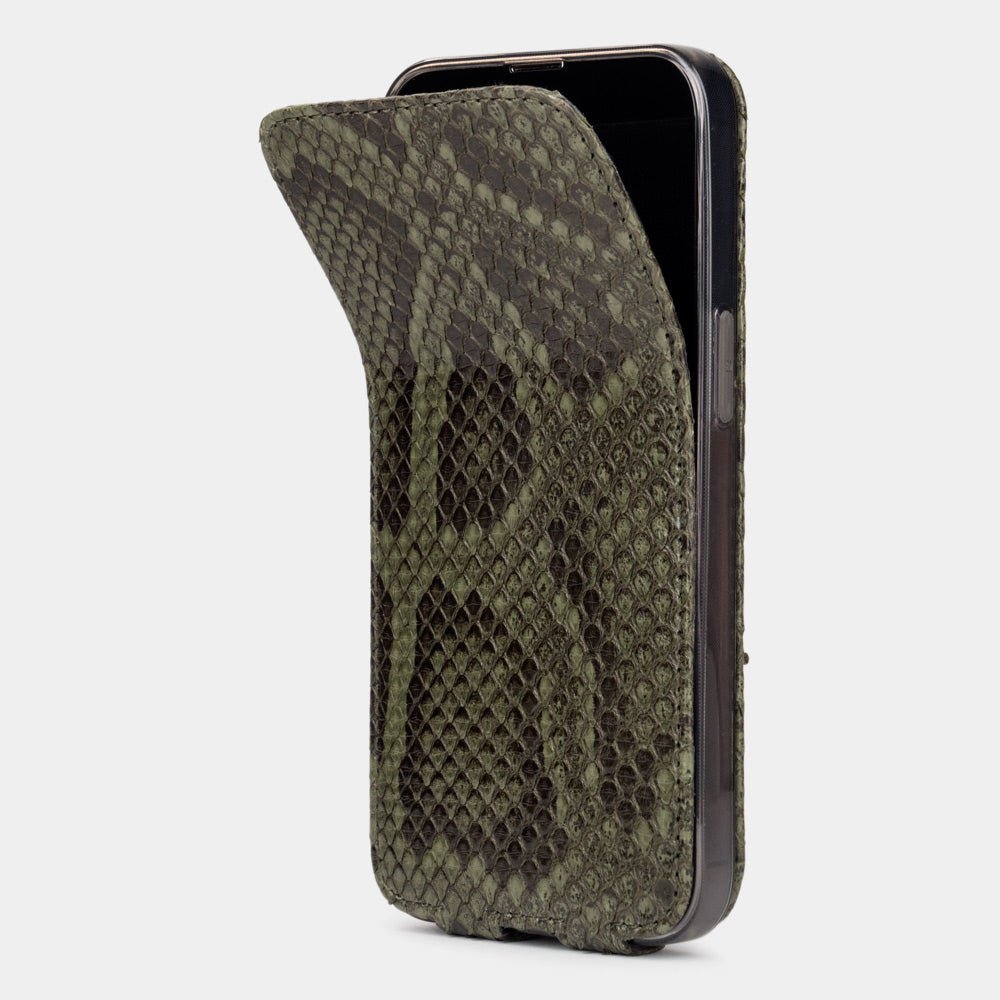 Natural Python Leather Case iPhone 15 Pro Max |Marcel Robert - 3