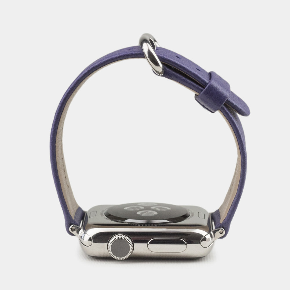 Leather Strap Apple Watch 41/42mm Purple | Marcel Robert - 4