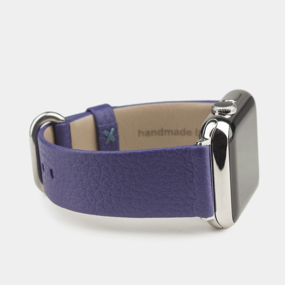 Leather Strap Apple Watch 41/42mm Purple | Marcel Robert - 6