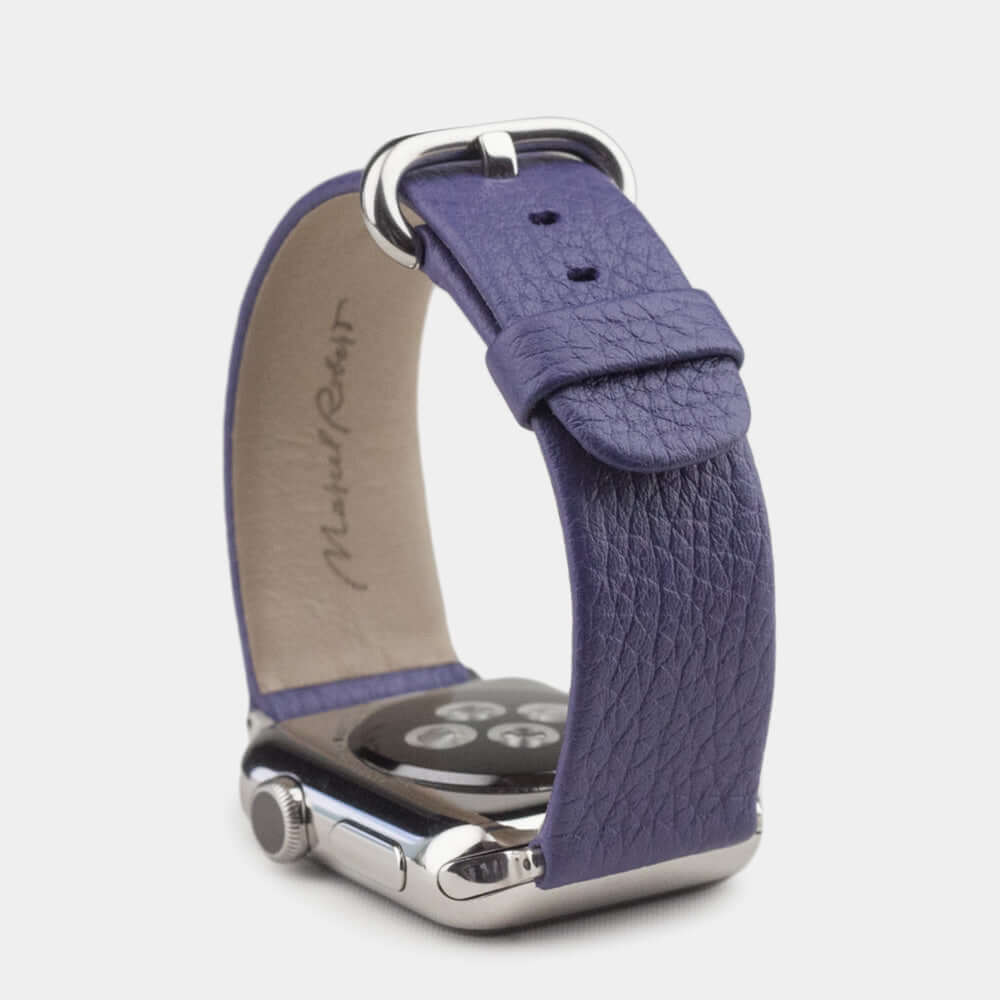 Leather Strap Apple Watch 41/42mm Purple | Marcel Robert - 6