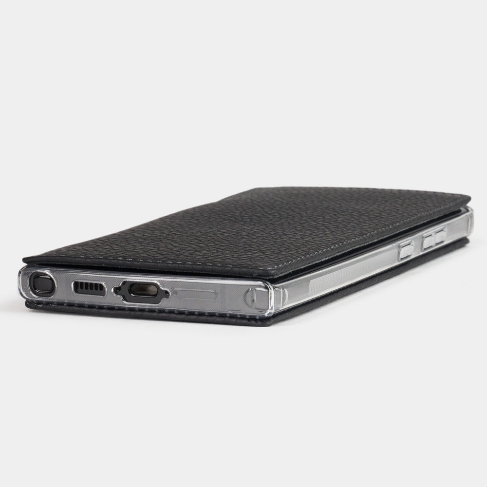 Samsung S23 Ultra case wallet leather black