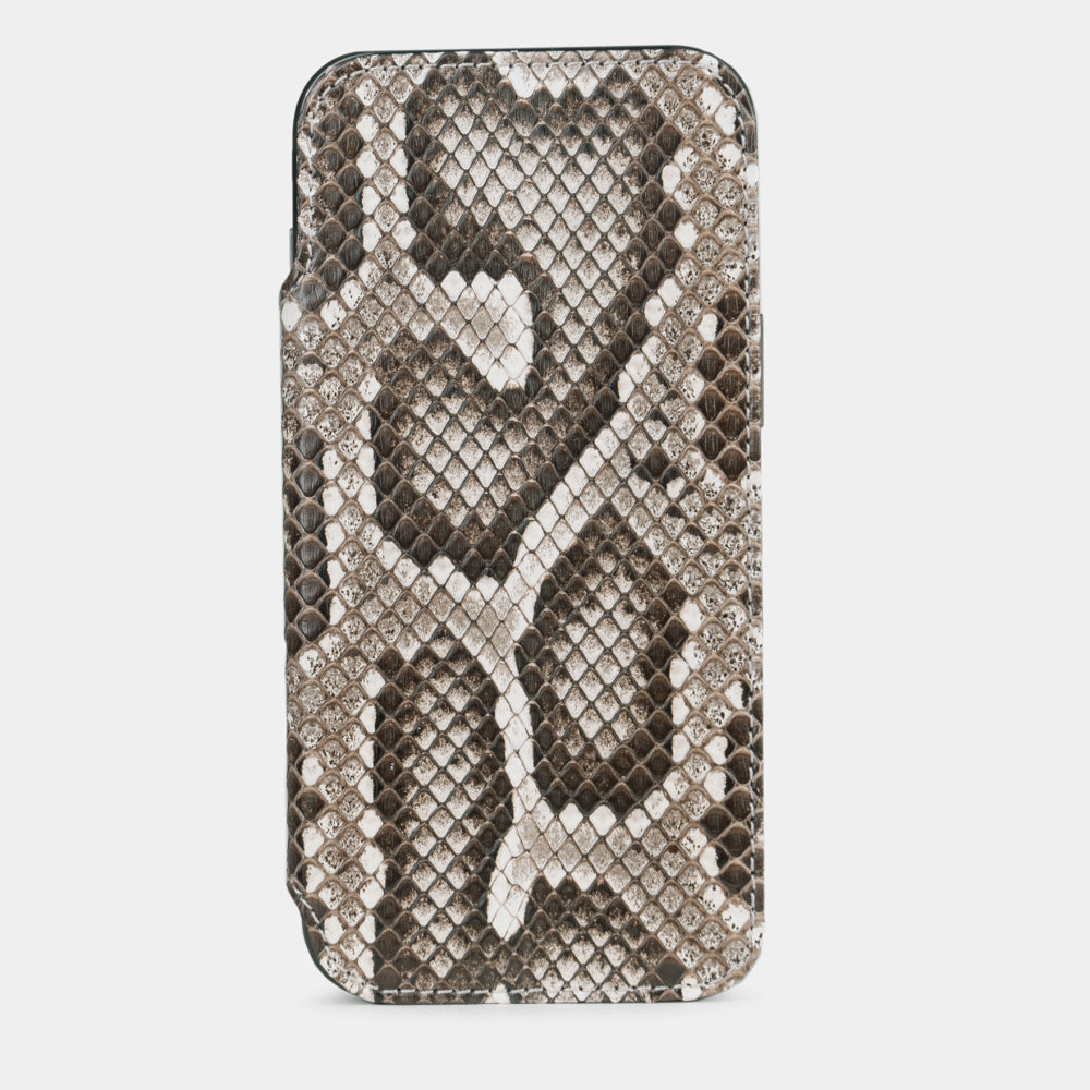 iPhone 16 Pro wallet case python naturel