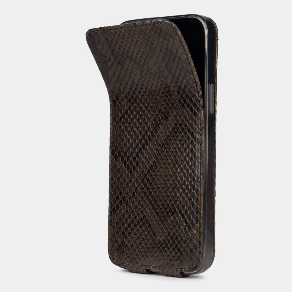 case iPhone 13 Pro python brown