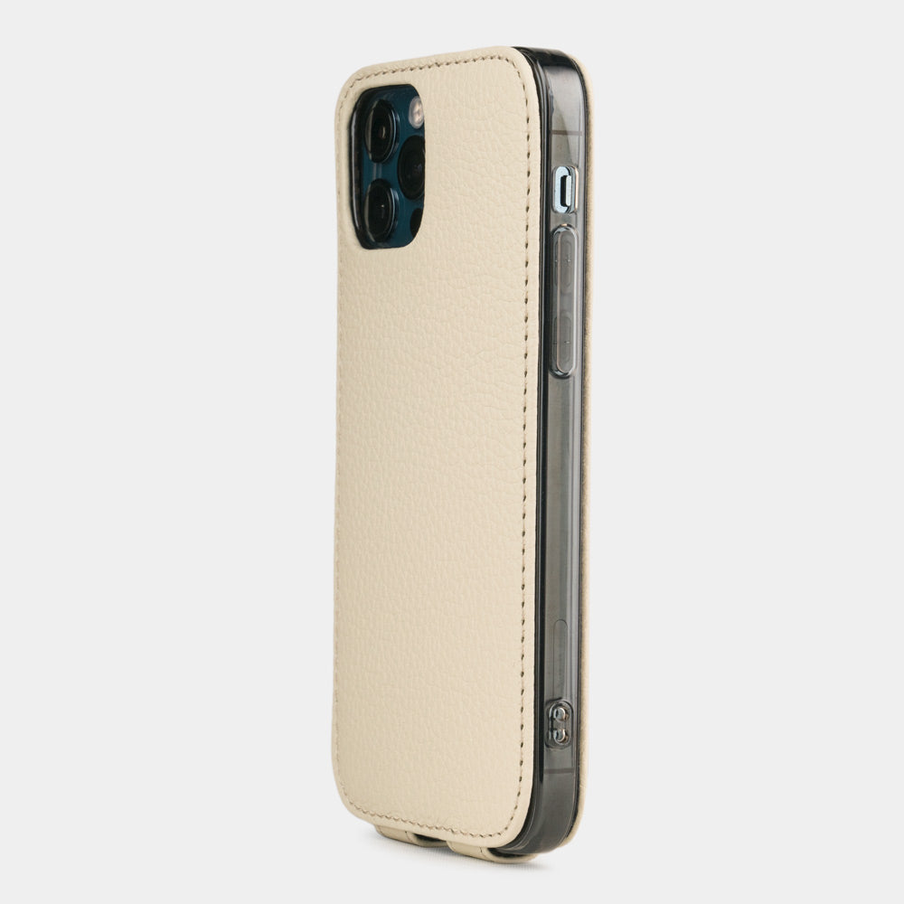 Premium Leather Case iPhone 12 Pro Cream | Marcel Robert - 1