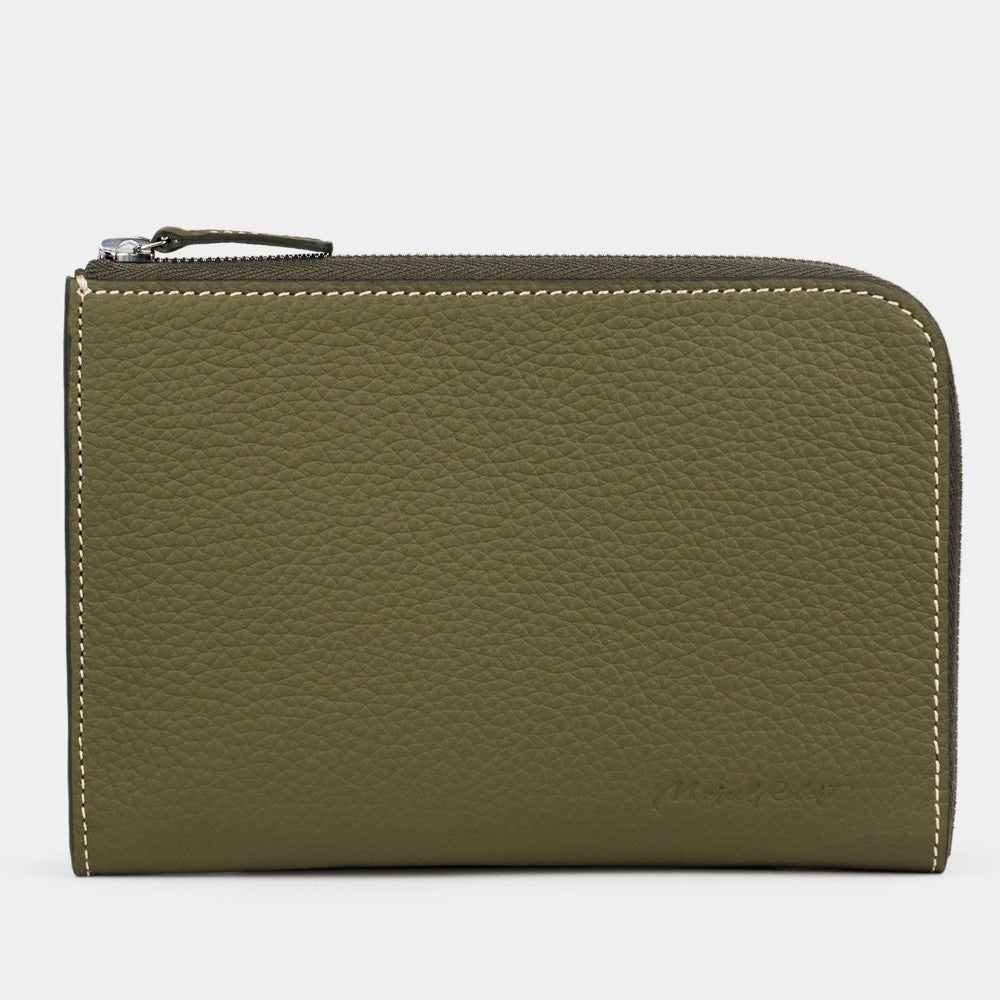 Soft Leather Wallet Pont-Aven Green | Marcel Robert - 0