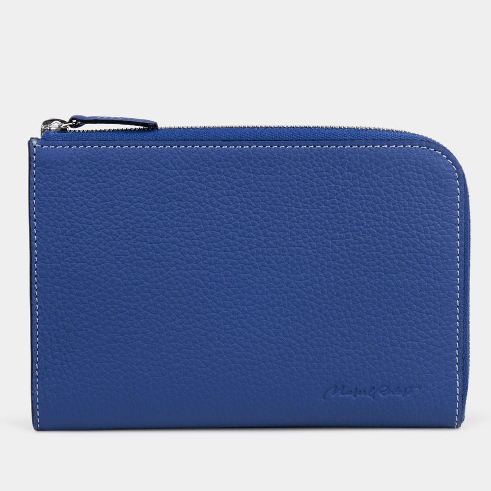 Bright Royal Blue Leather Wallet "Pont-Aven" | Marcel Robert - 0