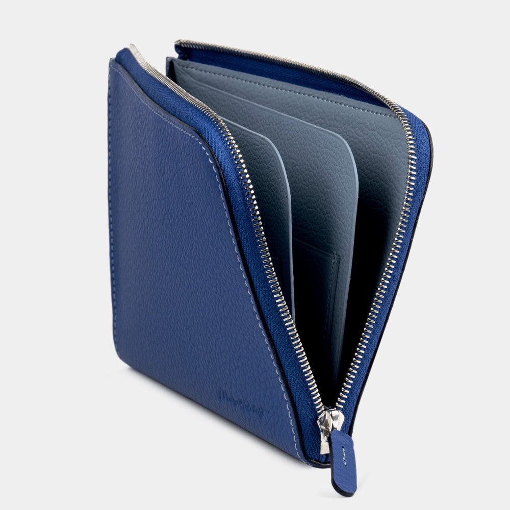 Bright Royal Blue Leather Wallet "Pont-Aven" | Marcel Robert - 1
