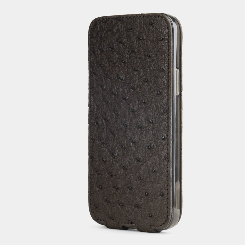 case iPhone 12 Pro Max ostrich brown