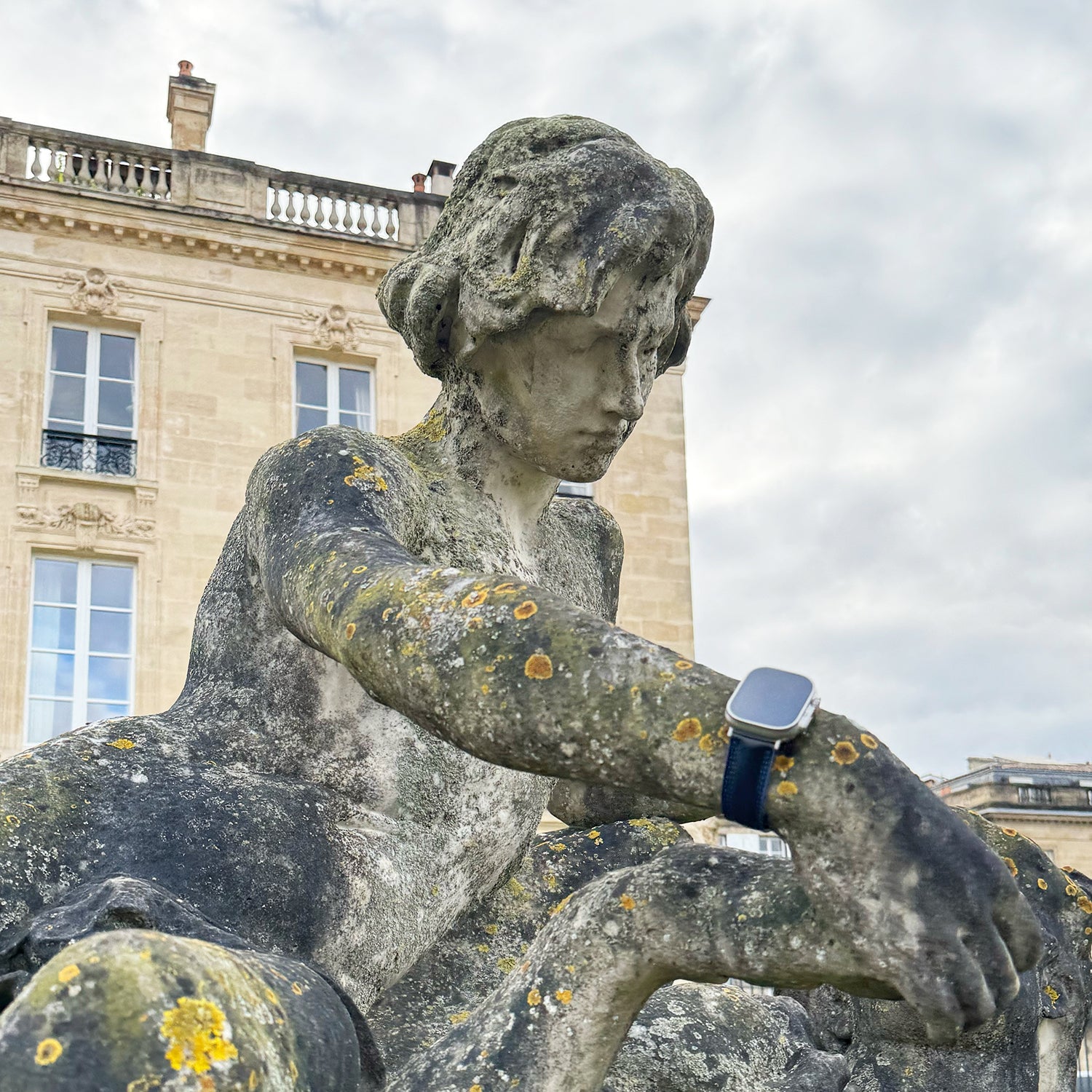 Luxury Leather Strap Apple Watch Ultra Black | Marcel Robert - 3