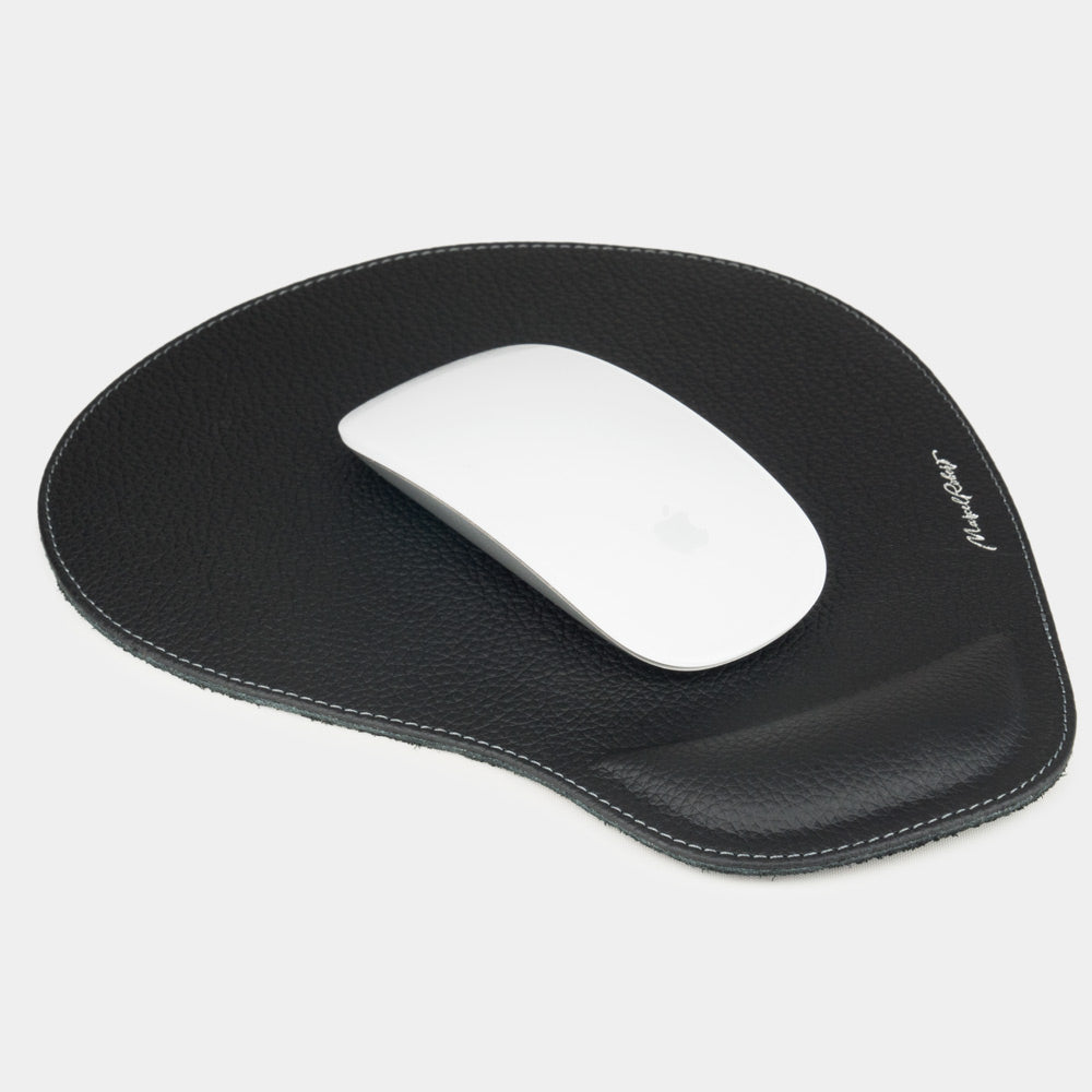 leather mouse pad black