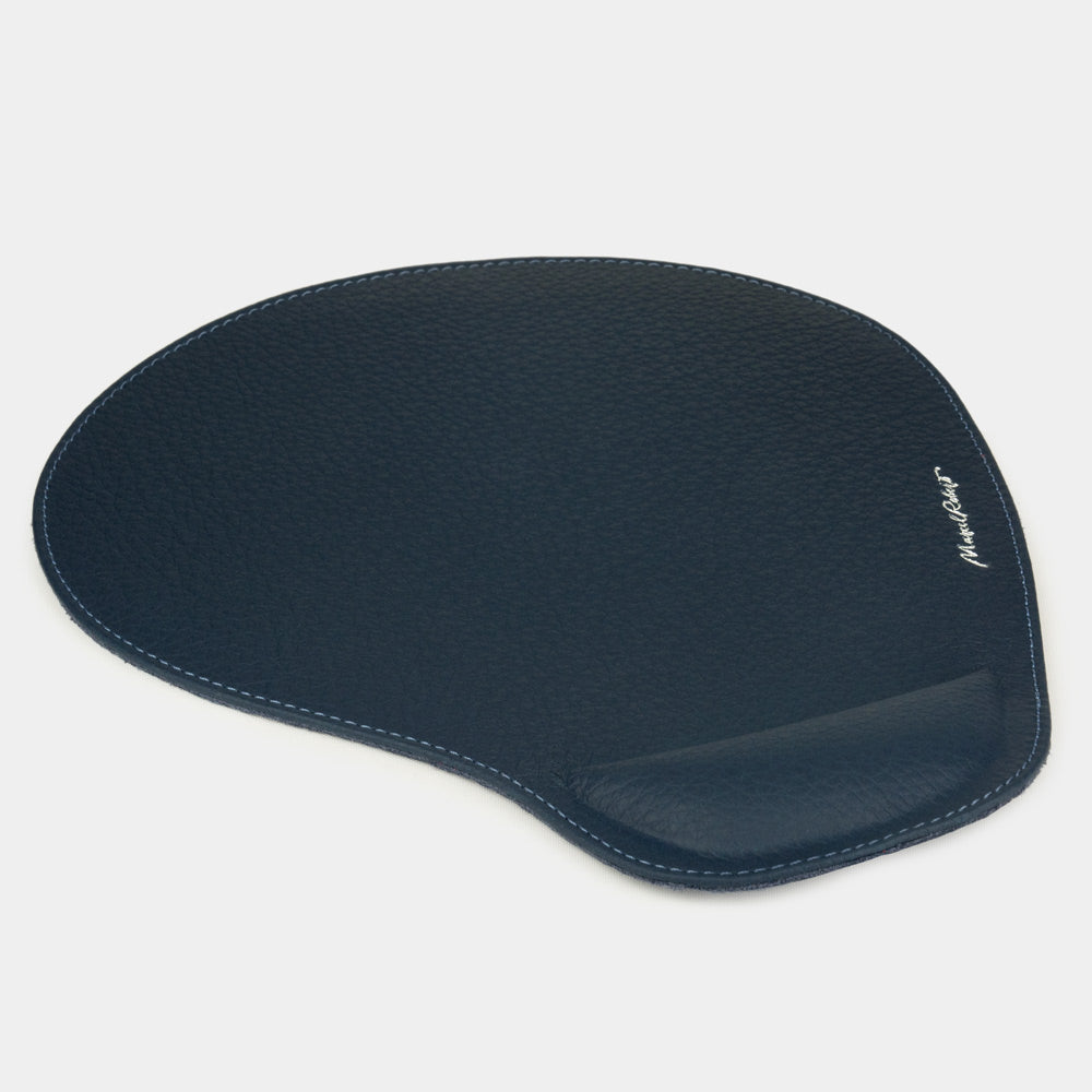 leather mouse pad blue