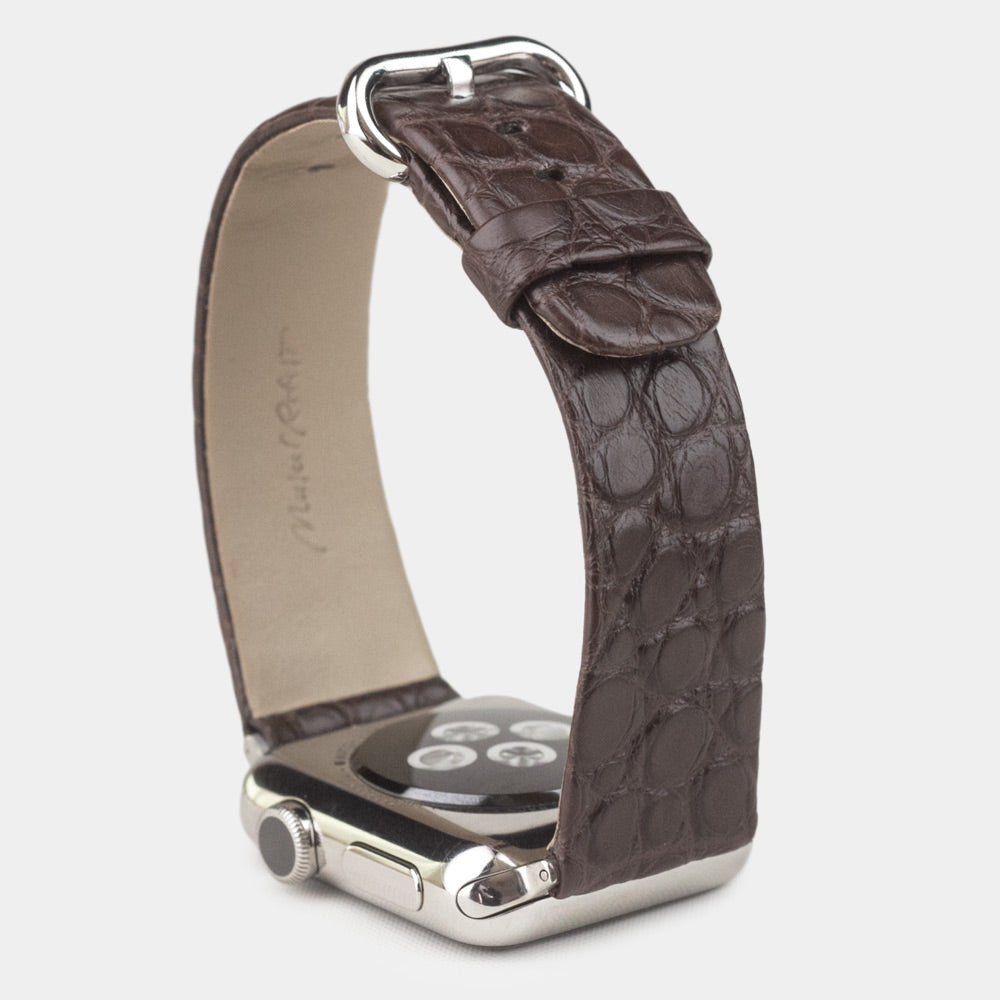 Women's Apple Watch band 41/42mm matte alligator leather