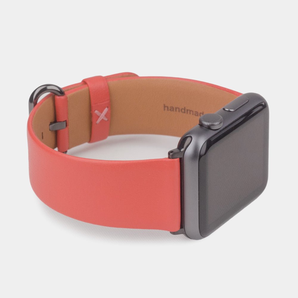 strap apple watch 41 / 42mm red coral | Marcel Robert