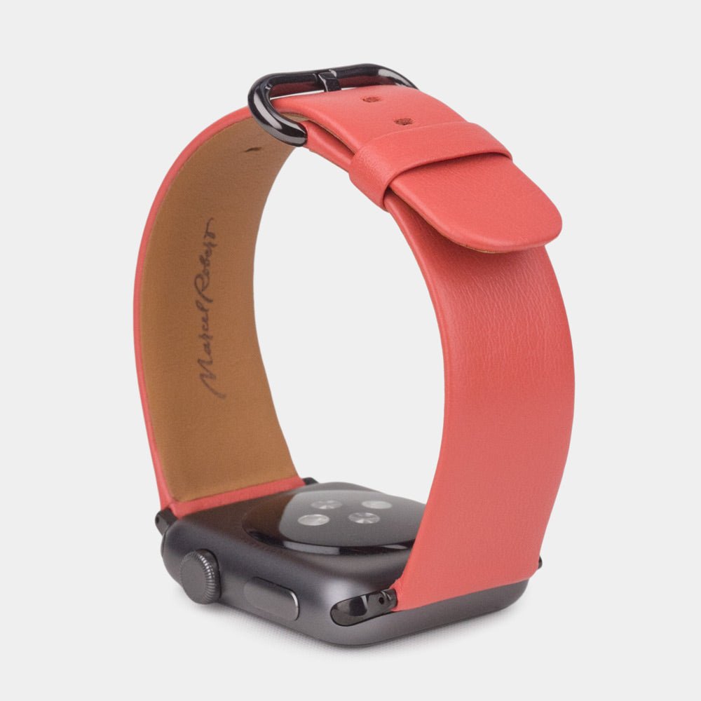 strap apple watch 41 / 42mm red coral | Marcel Robert