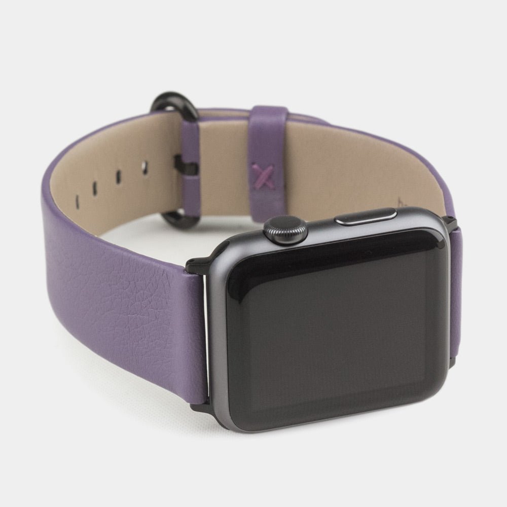 Calfskin Strap Apple Watch 38/40/41mm Violet | Marcel Robert - 8
