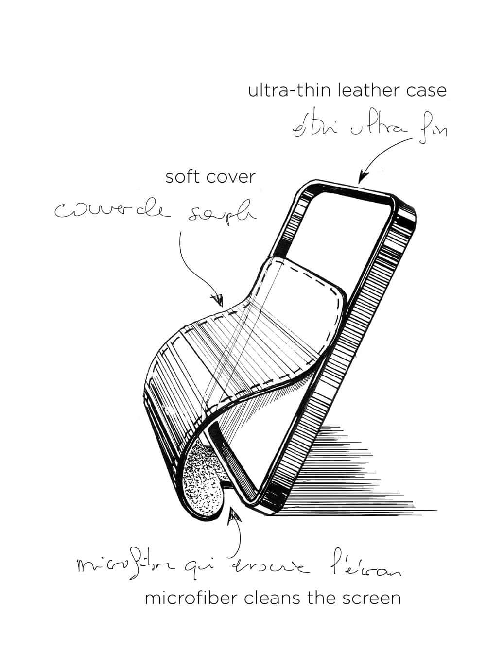 Alligator case iPhone 16e black