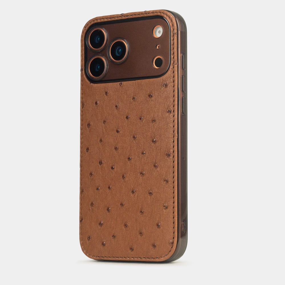 iPhone 17 Pro Max cover case ostrich gold