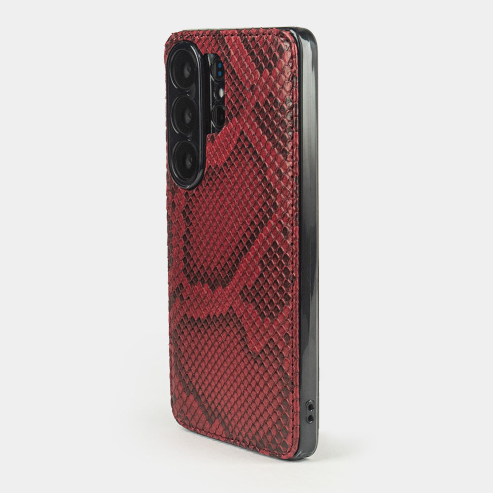 Samsung S26 Ultra case cover python leather & MagSafe