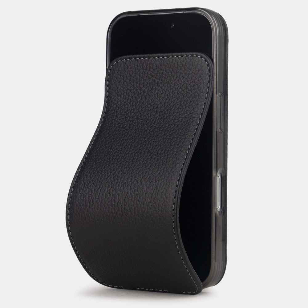 Case iPhone 17 Pro leather black
