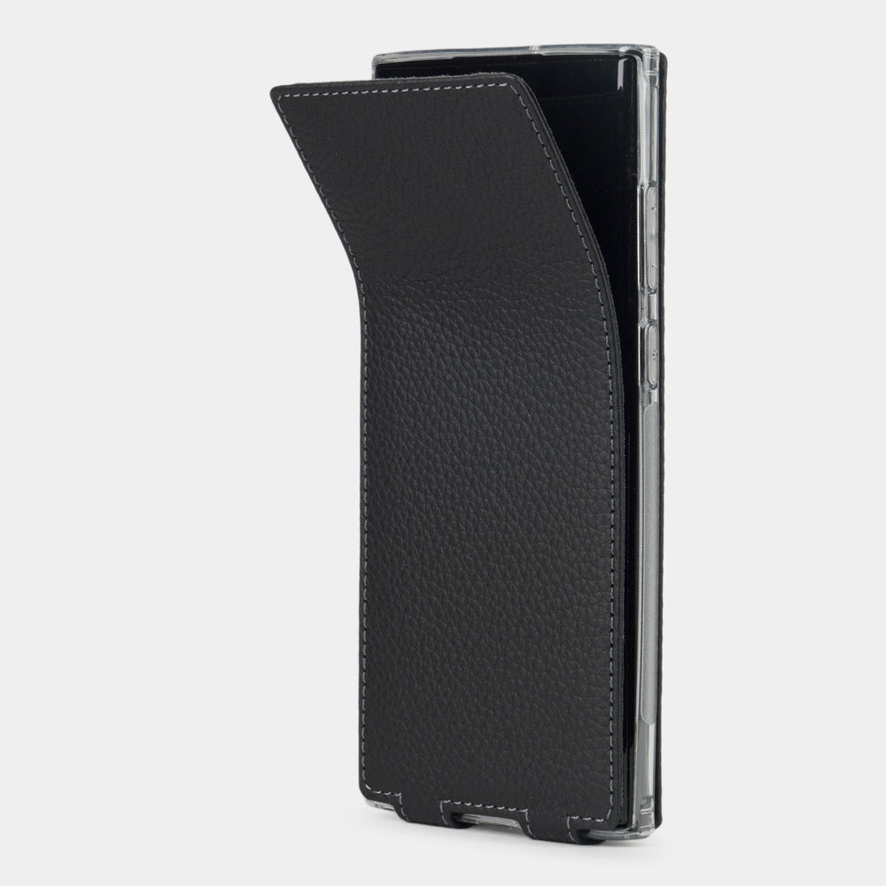 Samsung Galaxy S22 Ultra case leather black