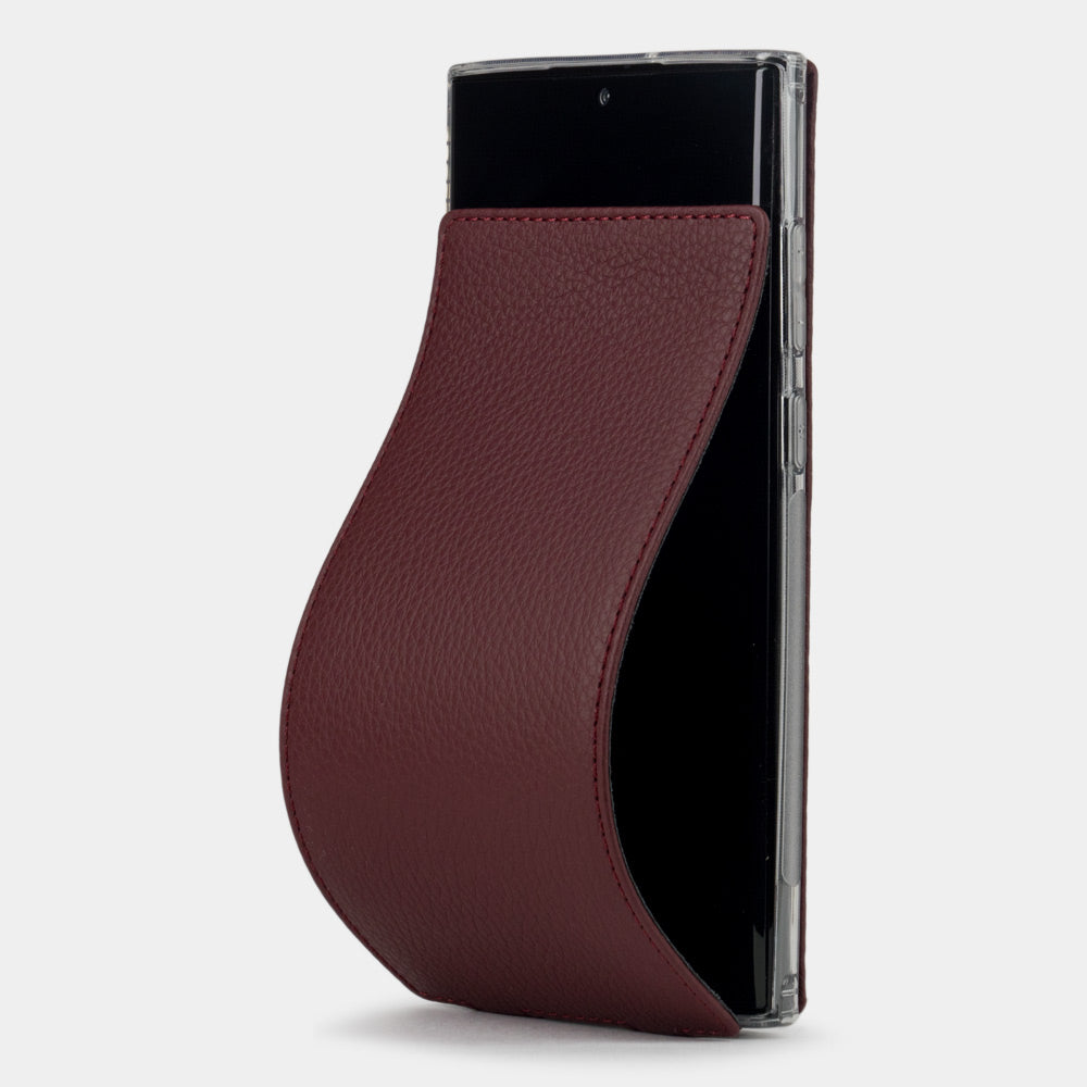 Samsung S22 Ultra case leather bordeaux
