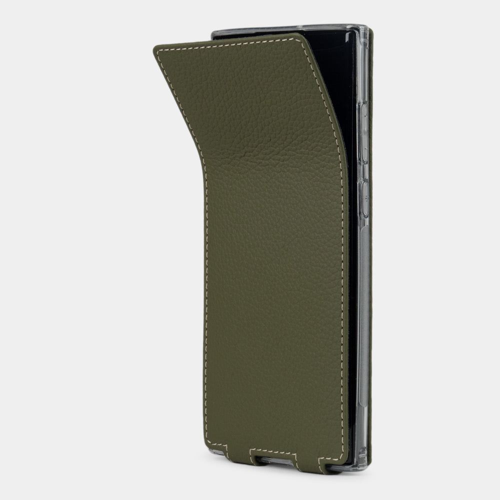 Samsung Galaxy S22 Ultra case leather green
