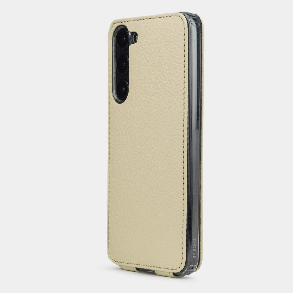 Samsung S23 case leather cream