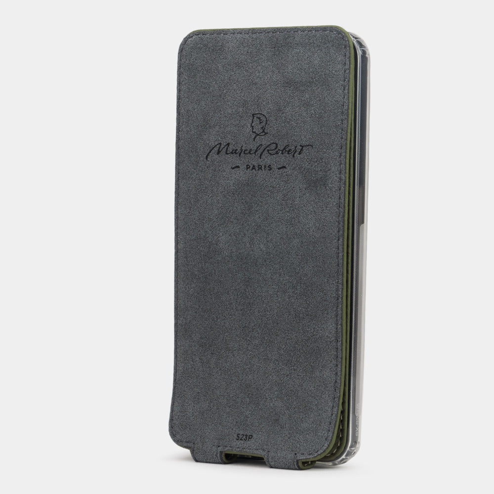 Samsung S23 case leather green