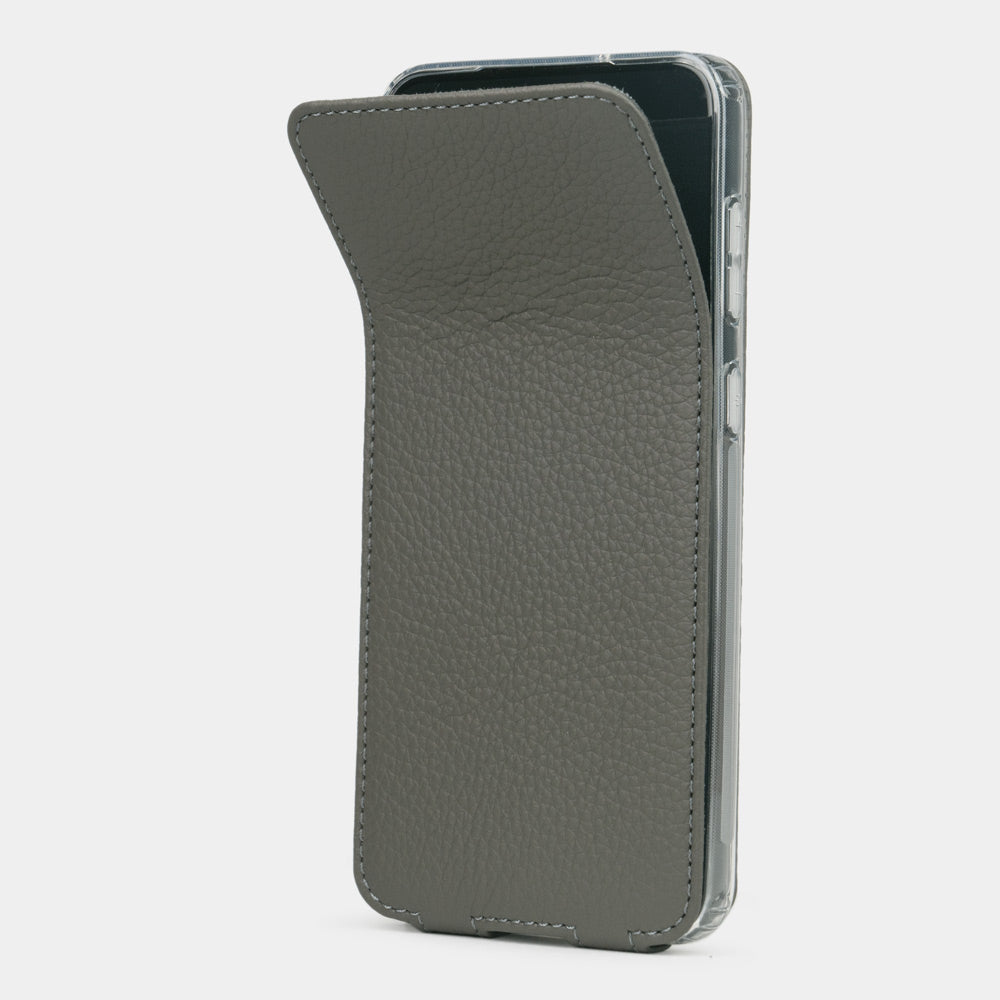 Samsung S23 case leather grey
