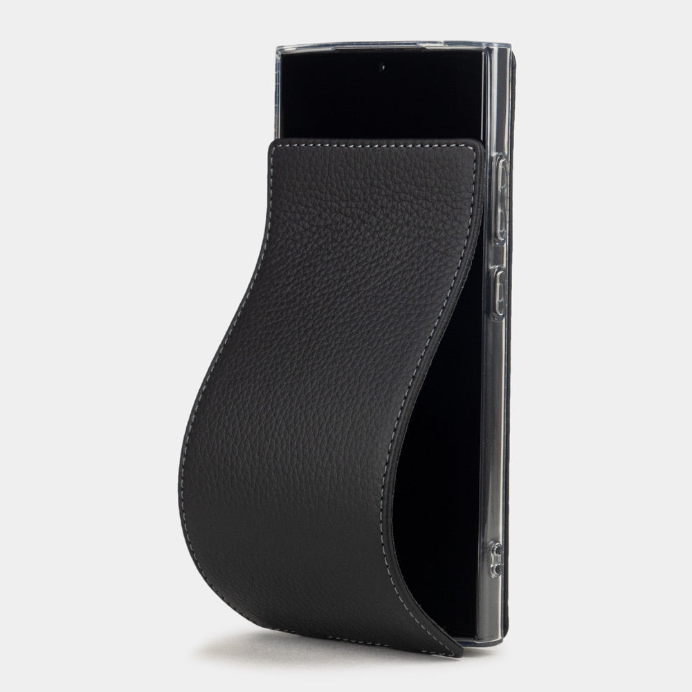 Samsung S24 Ultra case leather black