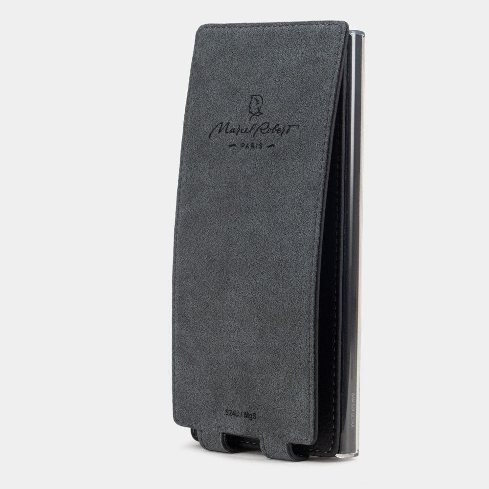 Samsung S24 Ultra case leather black