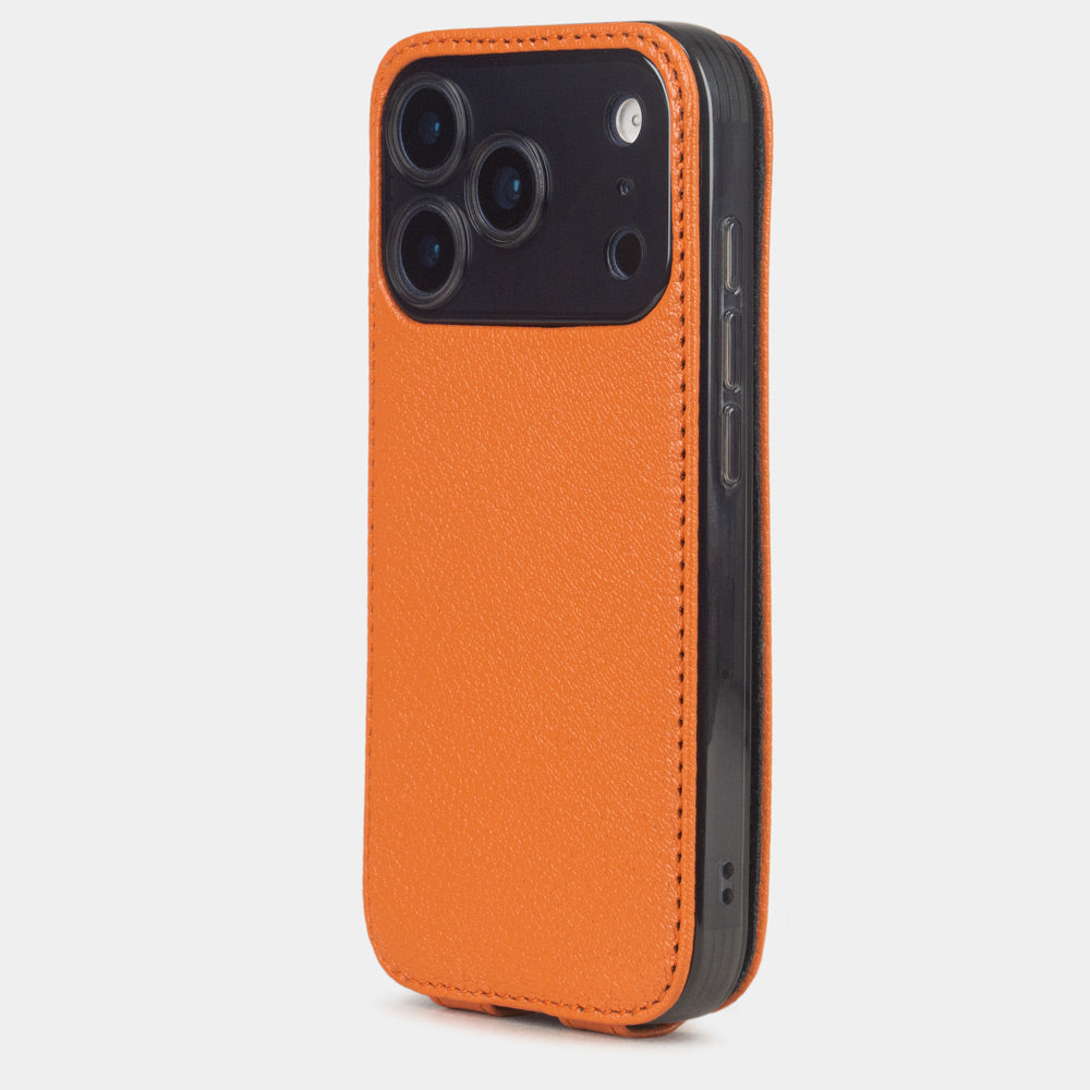 Orange Goat Case iPhone 17 Pro Max blue - view from camera side and how the lenses are efficiently protected

