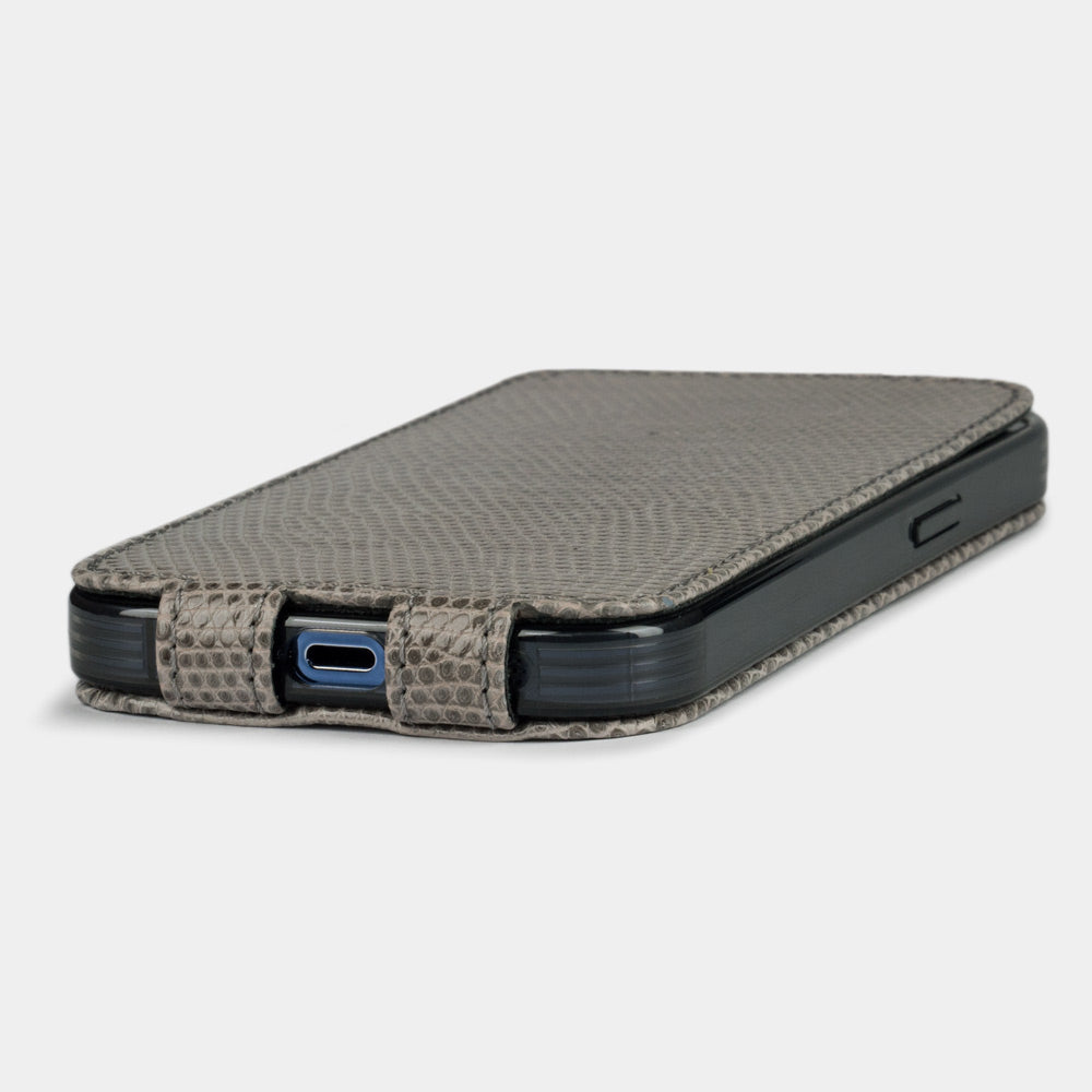 iPhone 14 pro case lizard grey
