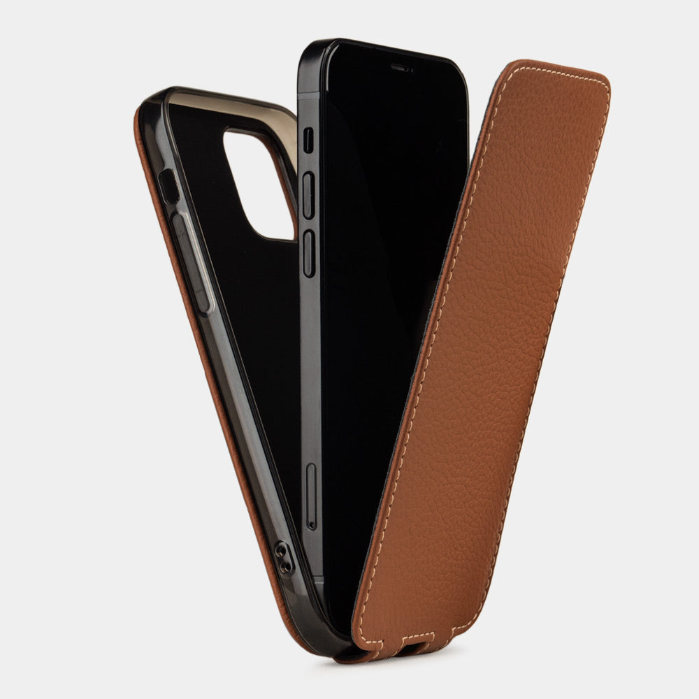 Premium Leather Case iPhone 12 Pro Caramel | Marcel Robert - 6