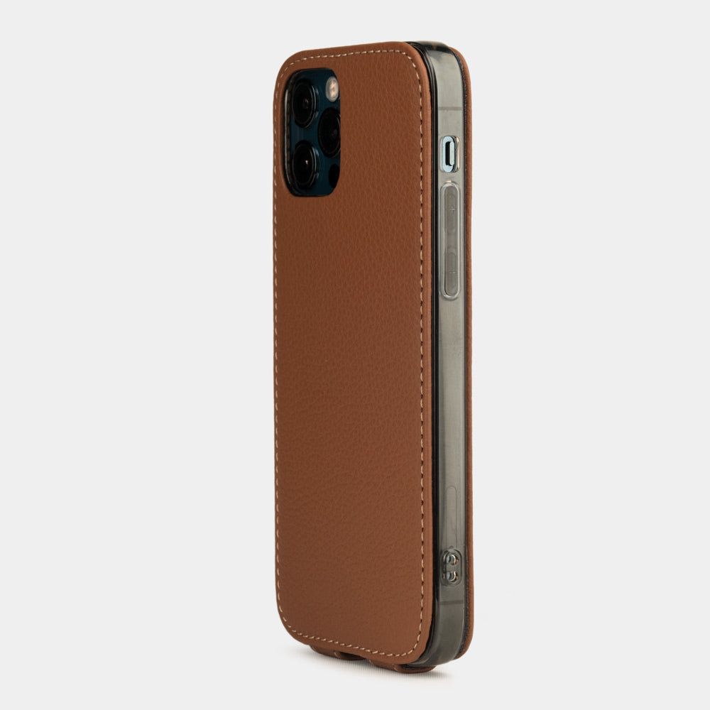 Premium Leather Case iPhone 12 Pro Caramel | Marcel Robert - 1