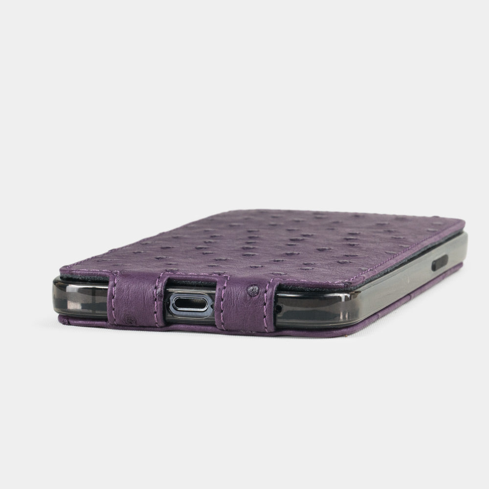 Elegant Ostrich Case iPhone 12 Pro Max Purple | Marcel Robert - 3